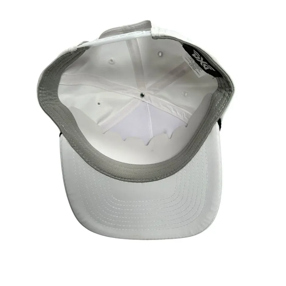 PXG Golf Hat White Performance Snapback Rope Cap Nick Jonas Collection 5-Panel